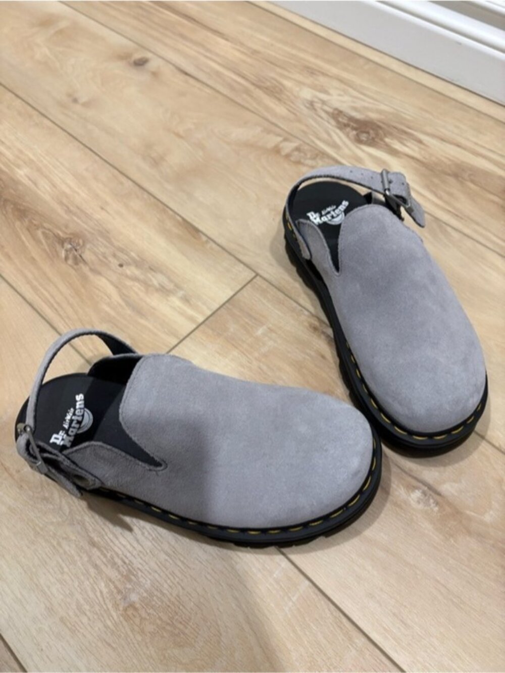 Dr. Martens Zebzag Mules Grey Suede - Picture 6 of 8